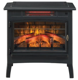 Duraflame Electric Infrared Quartz Fireplace Stove with 3D Flame Effect, Black