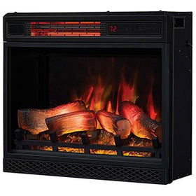 Classic Flame 23II042FGL 23" 3D Infrared Quartz Electric Fireplace Insert with Safer Plug and Sensor