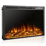Xbeauty Electric Fireplace Inserts Electric Heater,34 Inch Electric Fireplace Heater with Remote Control & Timer &3 Colors, Overheating Protection,Touch Screen,750W/1500W