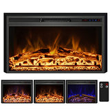 Kentsky Electric Fireplace, Electric Fireplace Inserts, Recessed Fireplace Heater with Remote Control, Adjustable Flame Colors, Timer&Overheating Protection, 750/1500W, 35" W X 21" H
