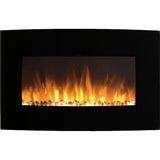 Regal Flame Broadway 35" Pebble Ventless Heater Electric Wall Mounted Fireplace