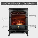 VIVOHOME 110V 20 Inch Portable Electric Fireplace Stove Heater with Flame Effect