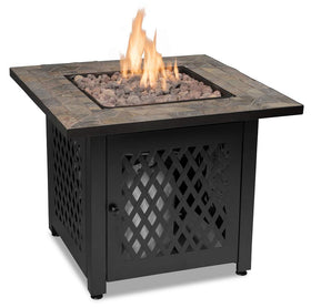 Endless Summer GAD1429SP Gas Outdoor Fireplace with Slate Mantel