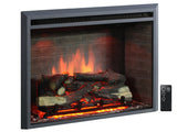 PuraFlame 30" Western Electric Fireplace Insert with Remote Control, 750/1500W, Black