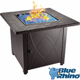 Blue Rhino Outdoor Propane Gas Fire Pit (Blue Fireglass)