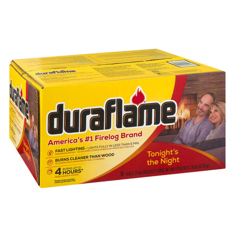 Duraflame 6lb 4-hr Firelogs, 6 pack