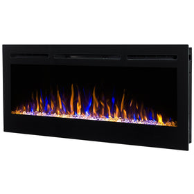 Regal Flame Lexington 35" Crystal Built in Wall Ventless Heater Recessed Wall Mounted Electric Fireplace