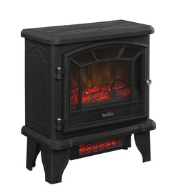 Duraflame DFI-550-22 Freestanding Infrared Quartz Fireplace Stove with Remote Control 1500W, Black