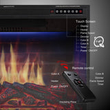 JAMFLY 30’’ Electric Fireplace Insert Narrow Border Design Freestanding Heater