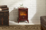 e-Flame USA Hamilton Portable Electric Fireplace Stove Rustic Red 22-inch